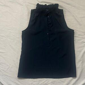 Navy Sleeveless Top